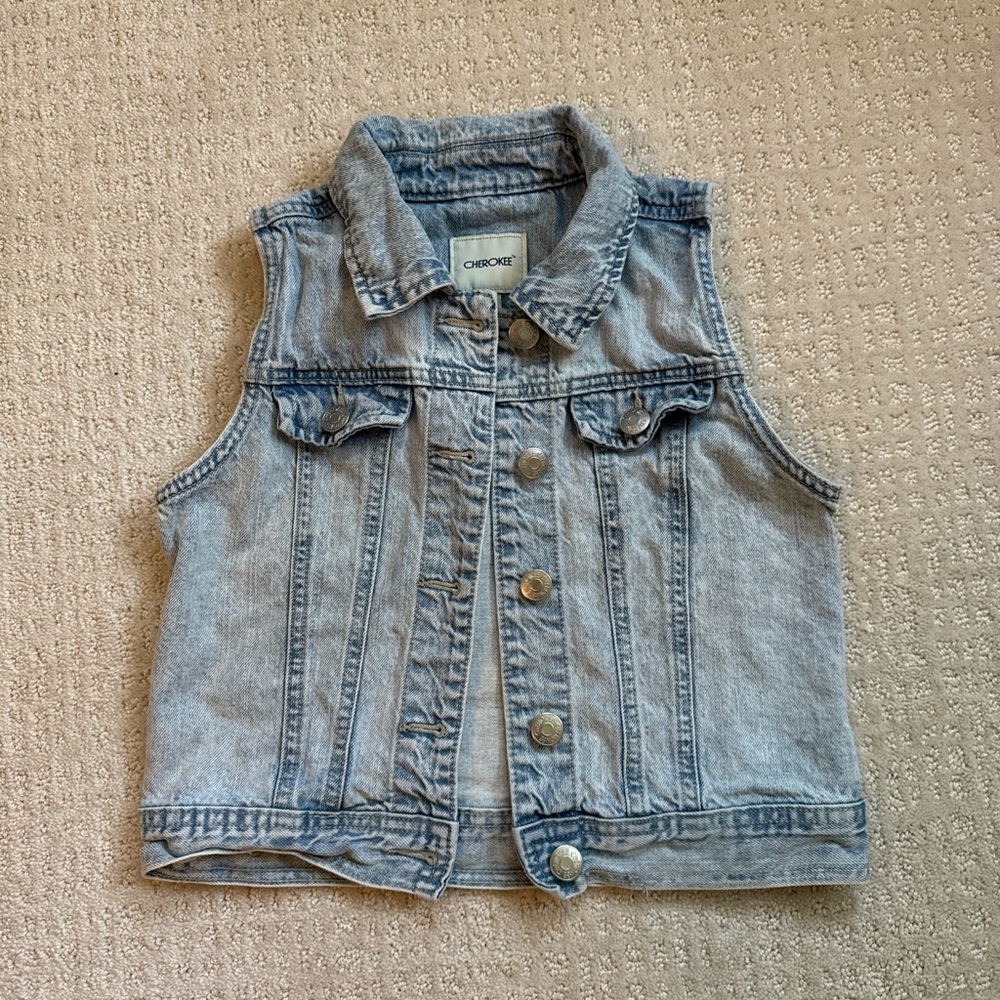 Cherokee Kids Denim Vest - Blue